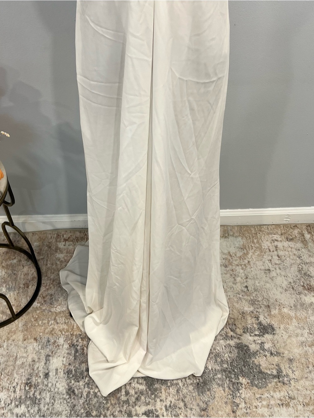 Jill Jill Stuart White / Off White Strappy V Neck Sleeveless Maxi Gown - Size 6 - Picture 4 of 11